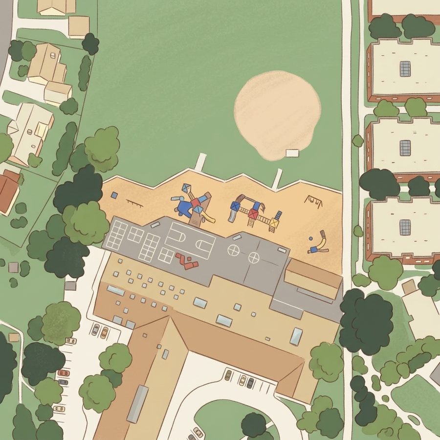 Illustrated map of Playground