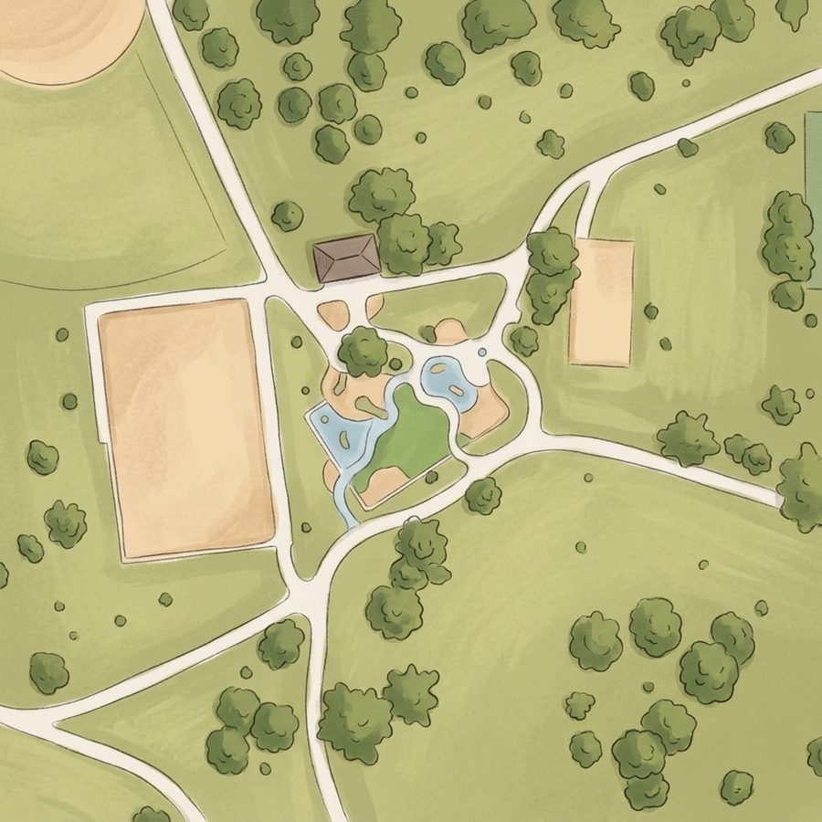 Illustrated map of PLAYGROUND