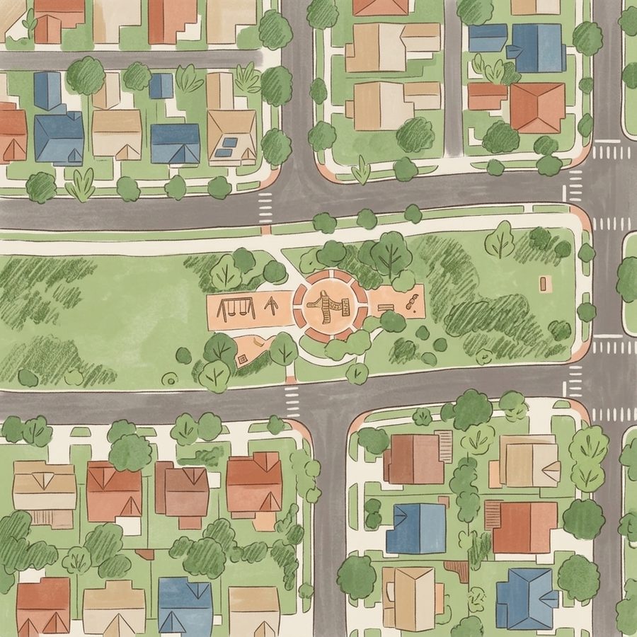 Illustrated map of Playground