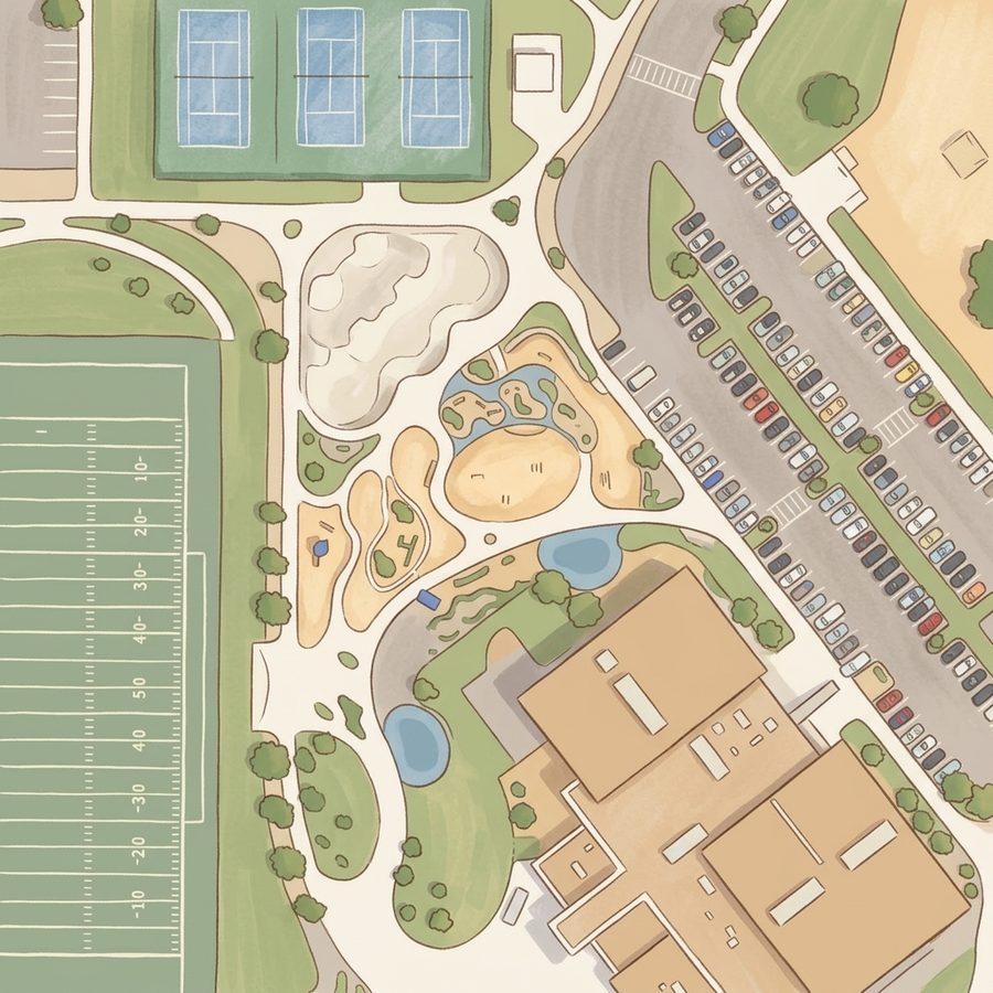 Illustrated map of PLAYGROUND