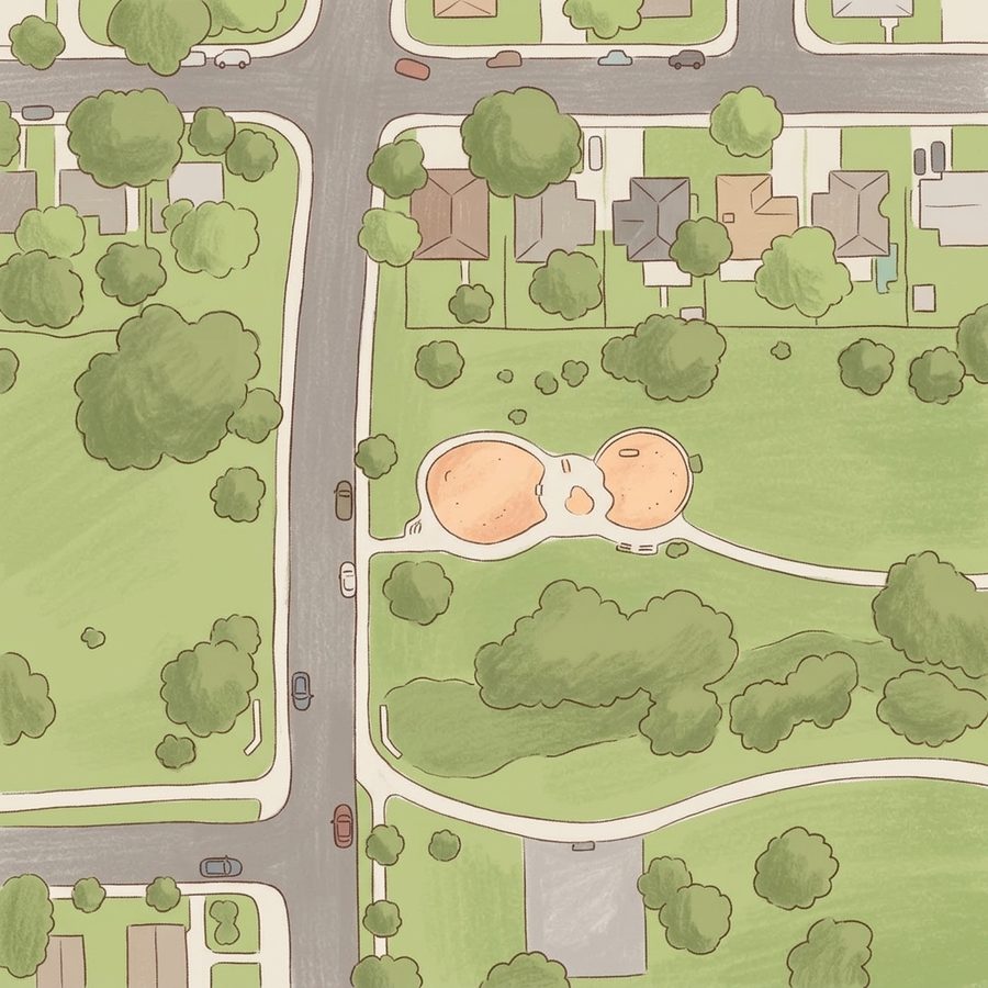Illustrated map of Playground