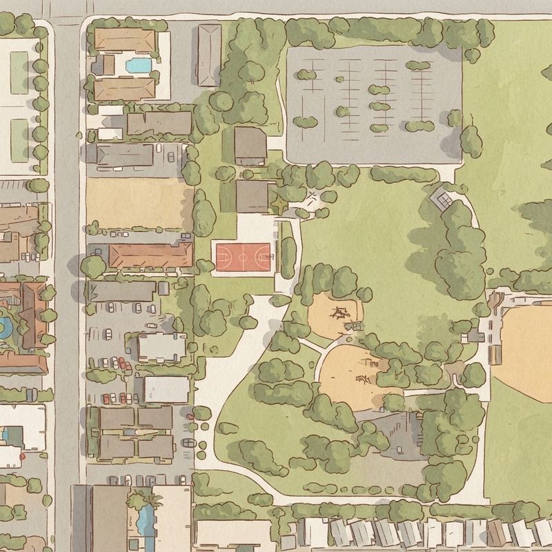 Illustrated map of Playground