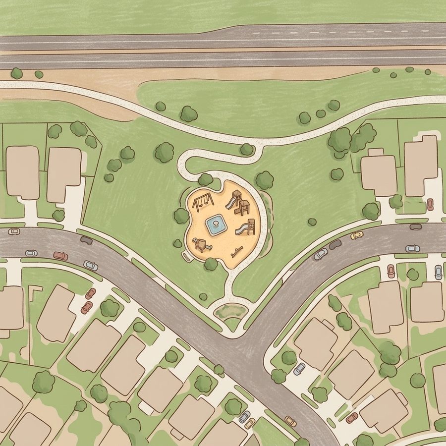 Illustrated map of Playground
