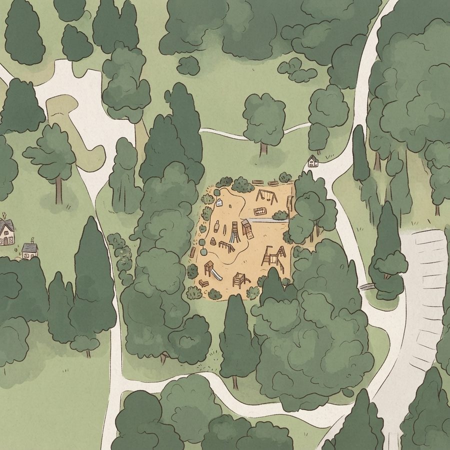Illustrated map of Playground