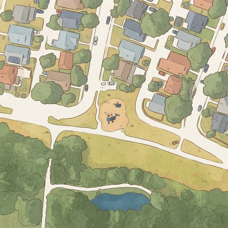 Illustrated map of Playground