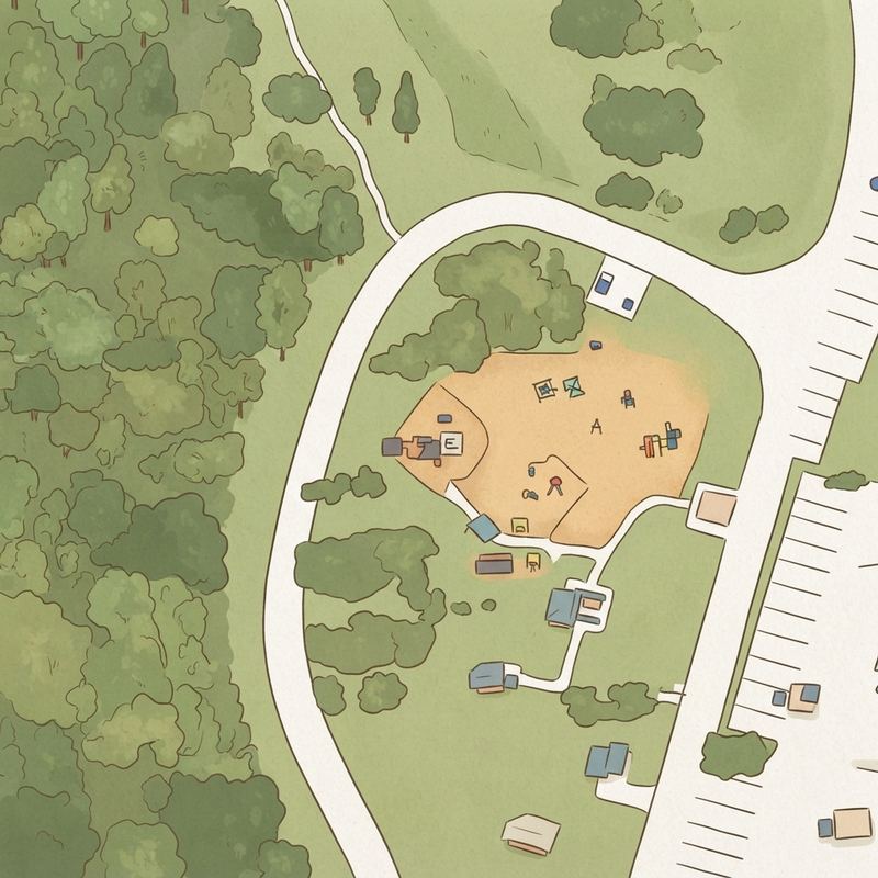 Illustrated map of Playground