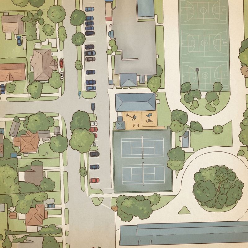 Illustrated map of Playground
