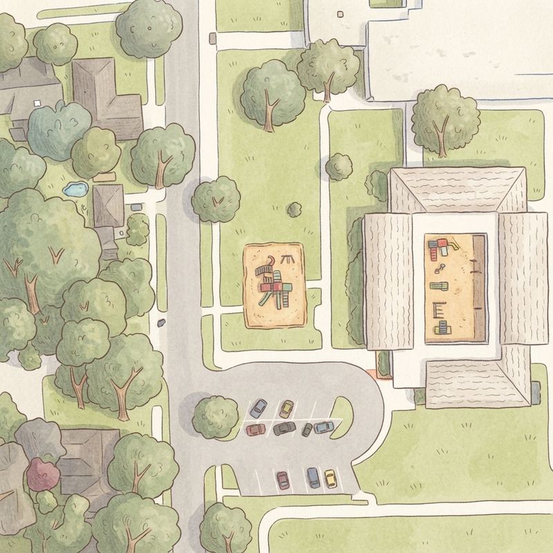Illustrated map of Playground