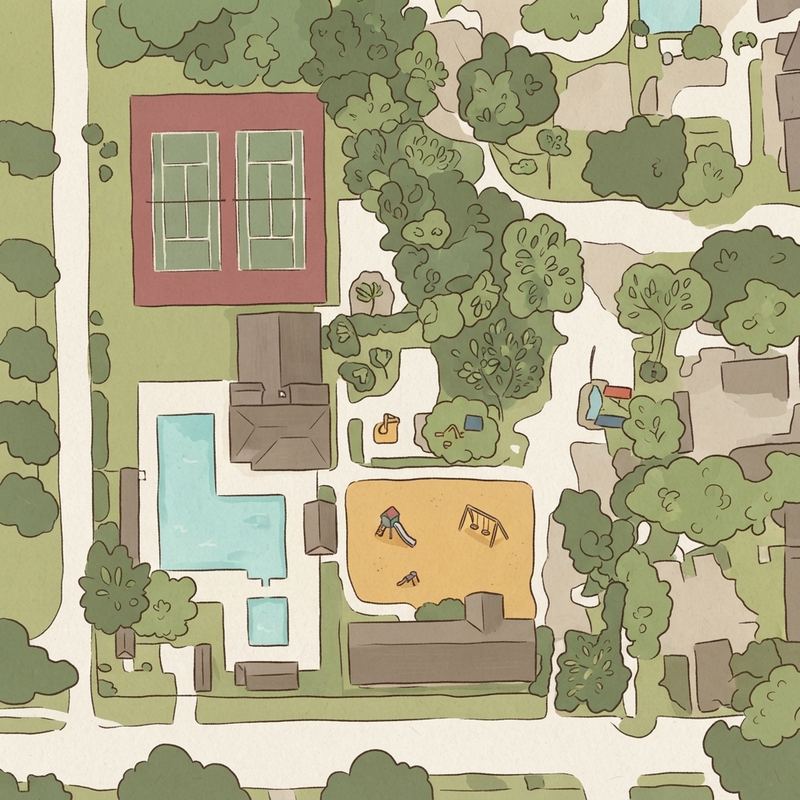 Illustrated map of Playground
