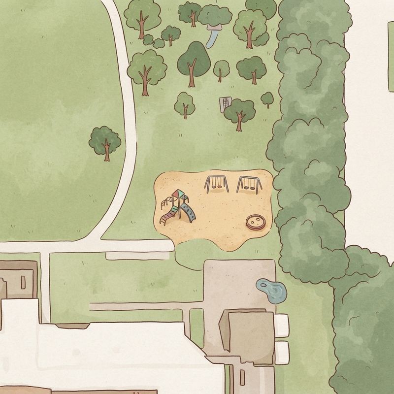 Illustrated map of Playground