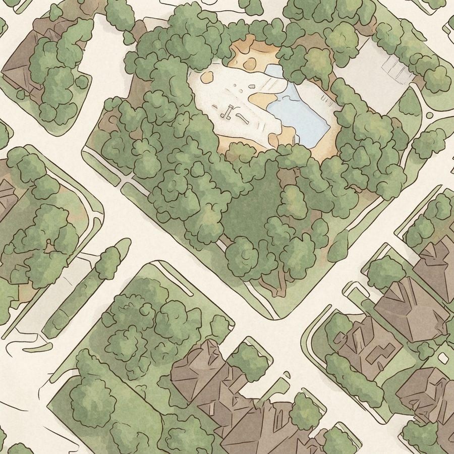 Illustrated map of Playground