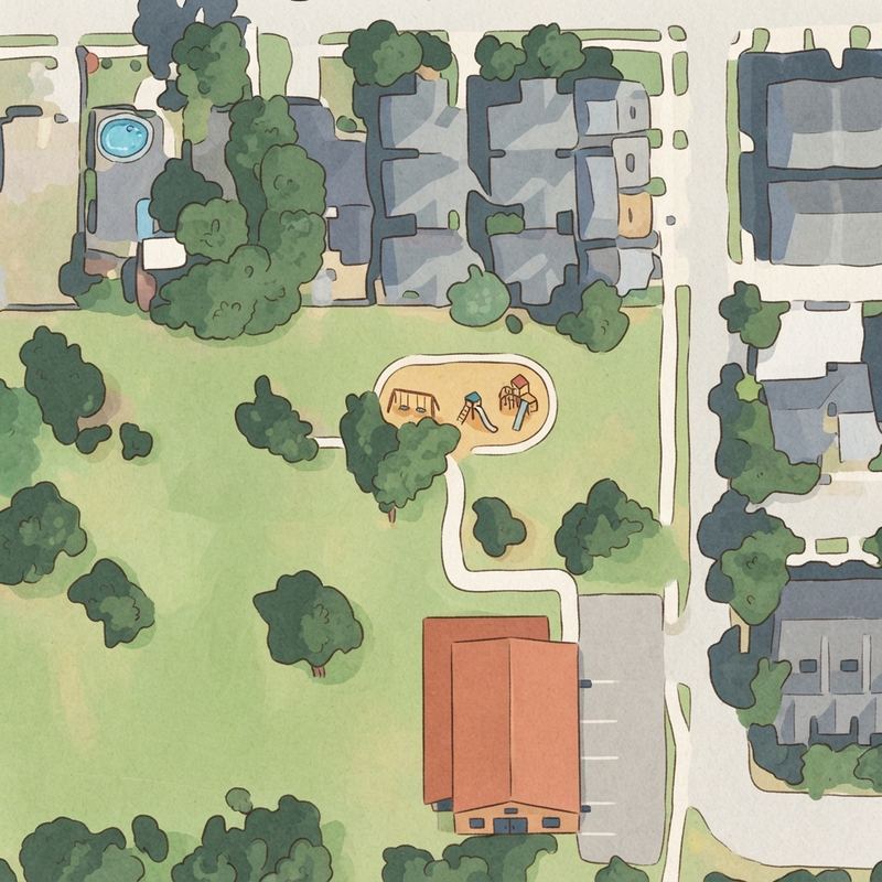 Illustrated map of Playground