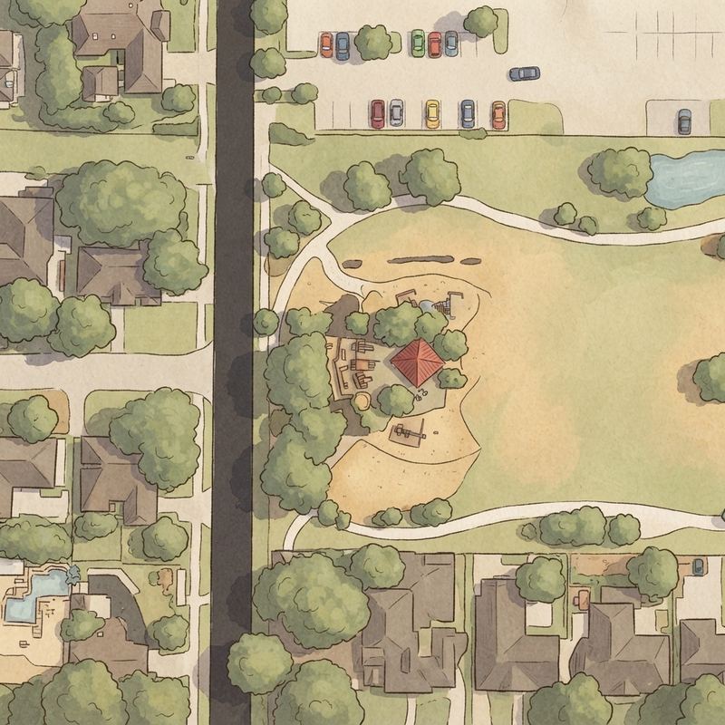 Illustrated map of Playground