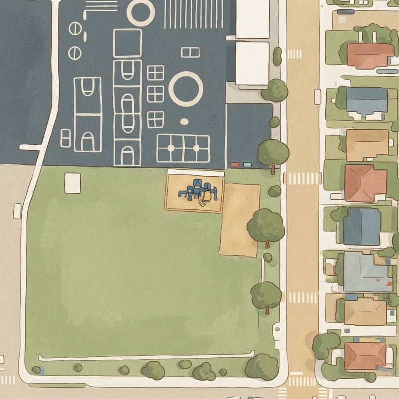 Illustrated map of Playground