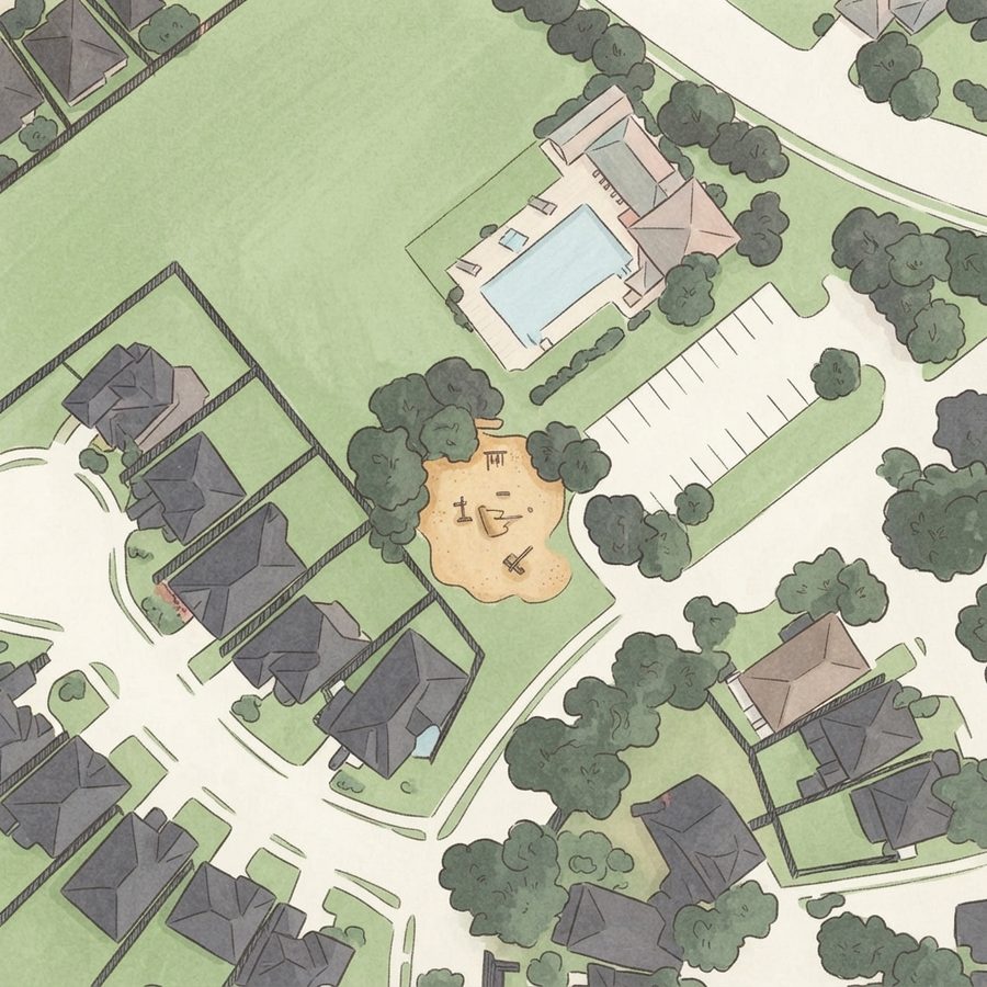 Illustrated map of Playground