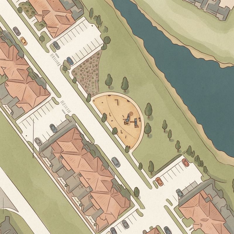 Illustrated map of Playground