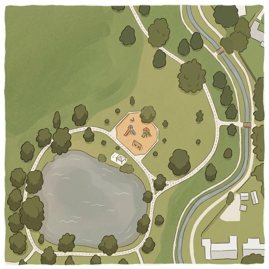 Illustrated map of Playground