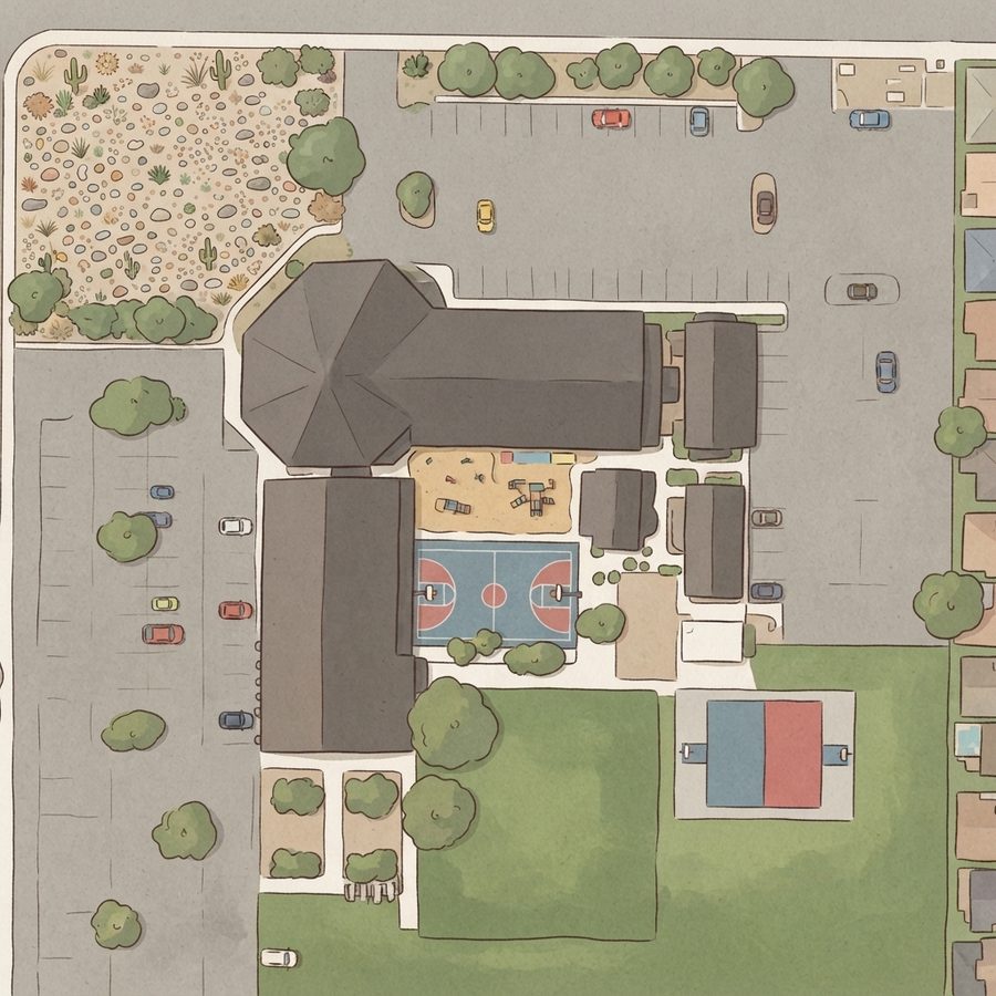 Illustrated map of Playground