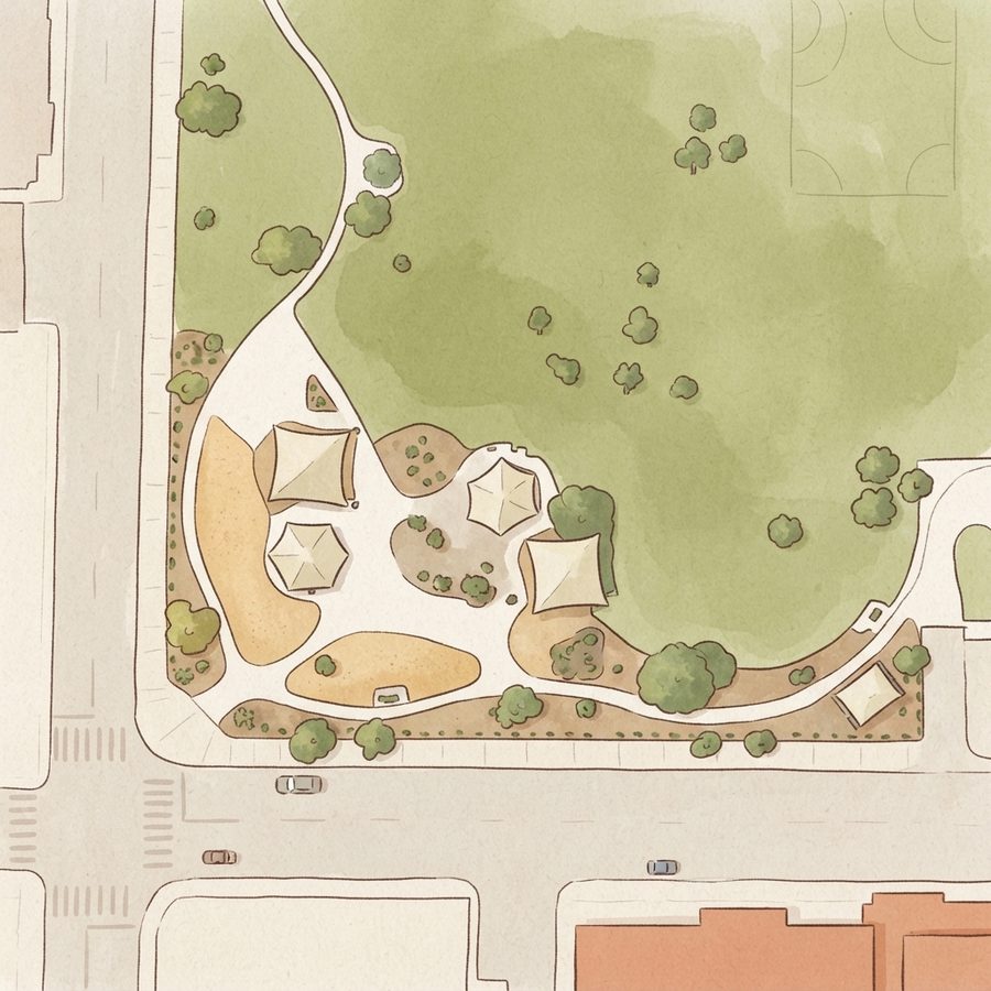 Illustrated map of Playground