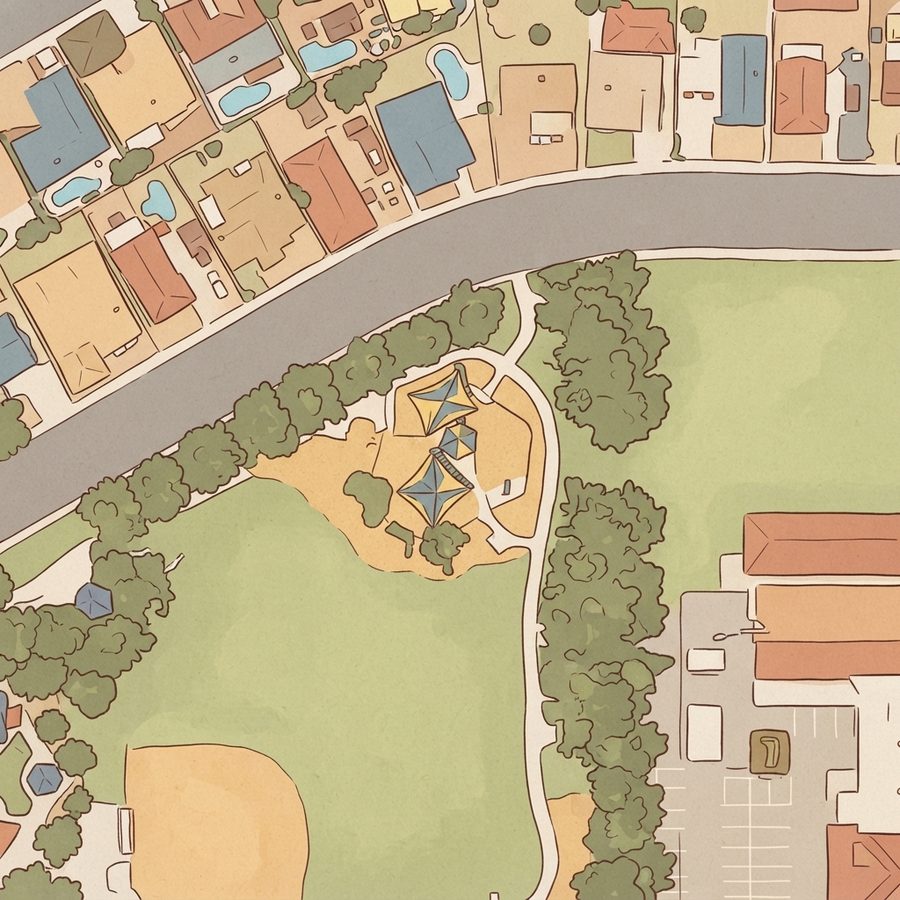 Illustrated map of Playground