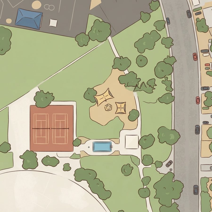 Illustrated map of Playground