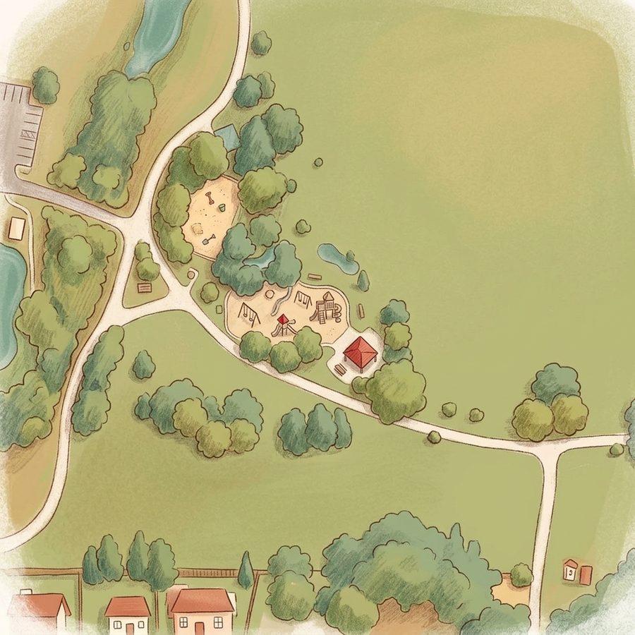 Illustrated map of Playground
