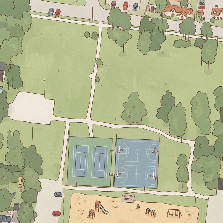 Illustrated map of Playground