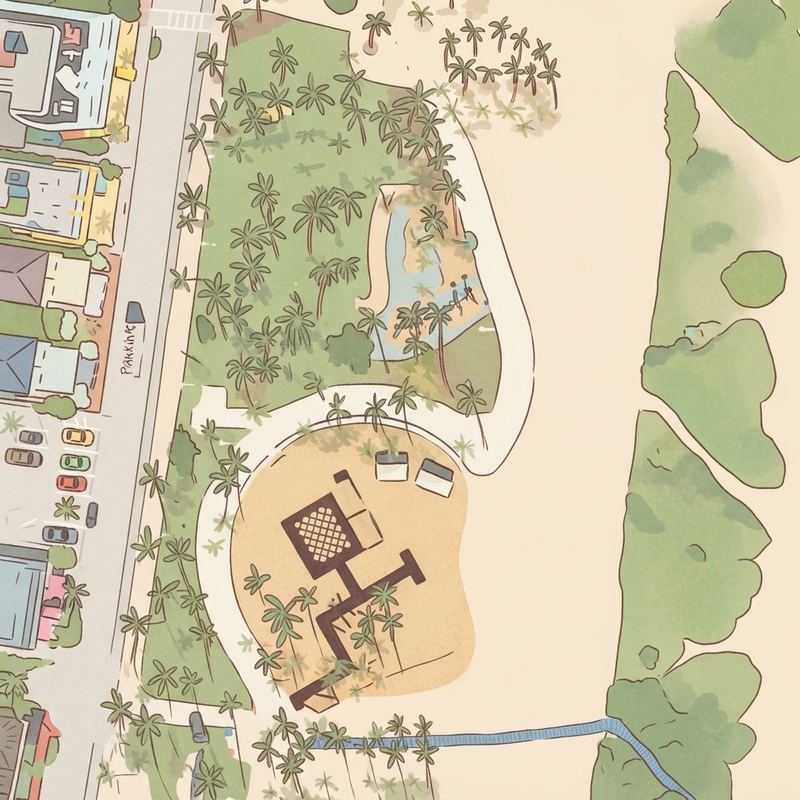 Illustrated map of Playground Miami Beach