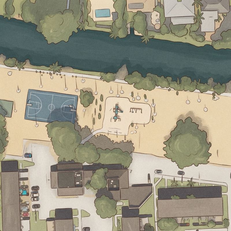 Illustrated map of Playground