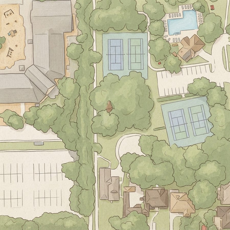 Illustrated map of Playground