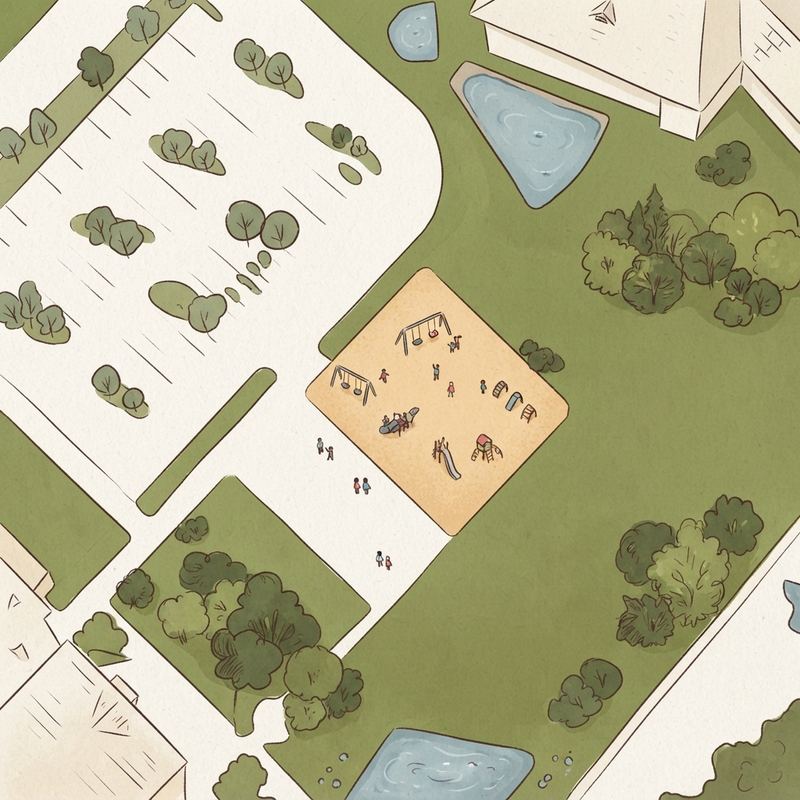 Illustrated map of Playground