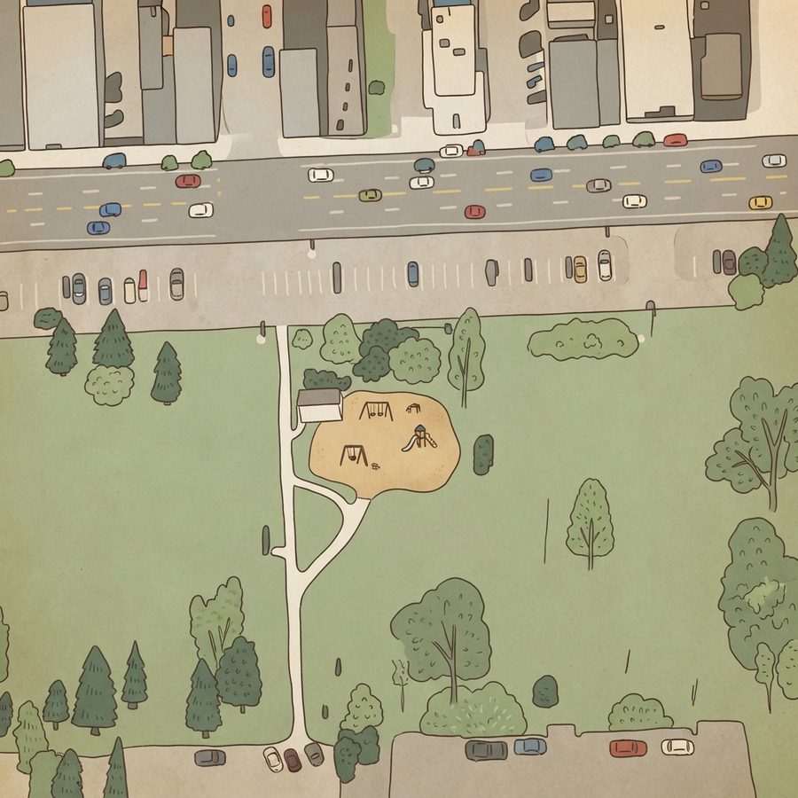 Illustrated map of Playground