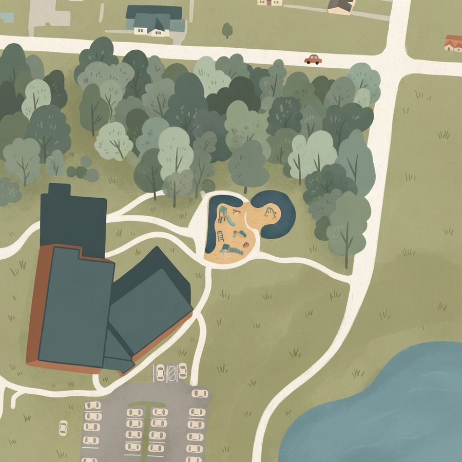 Illustrated map of Playground