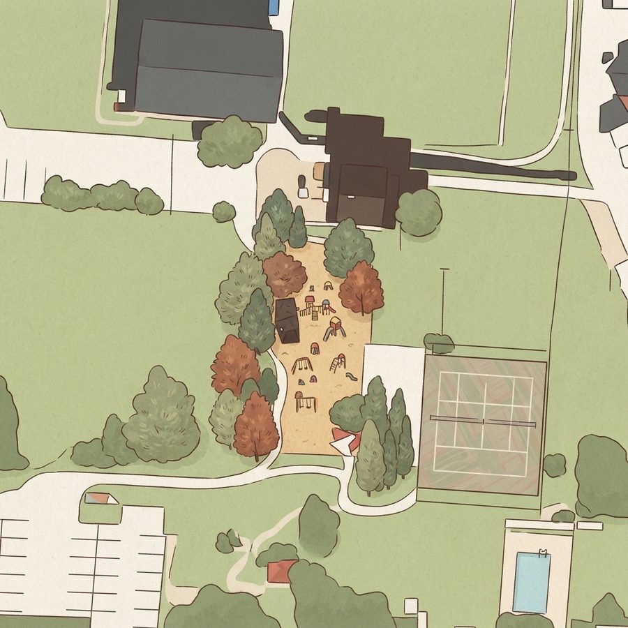 Illustrated map of Playground