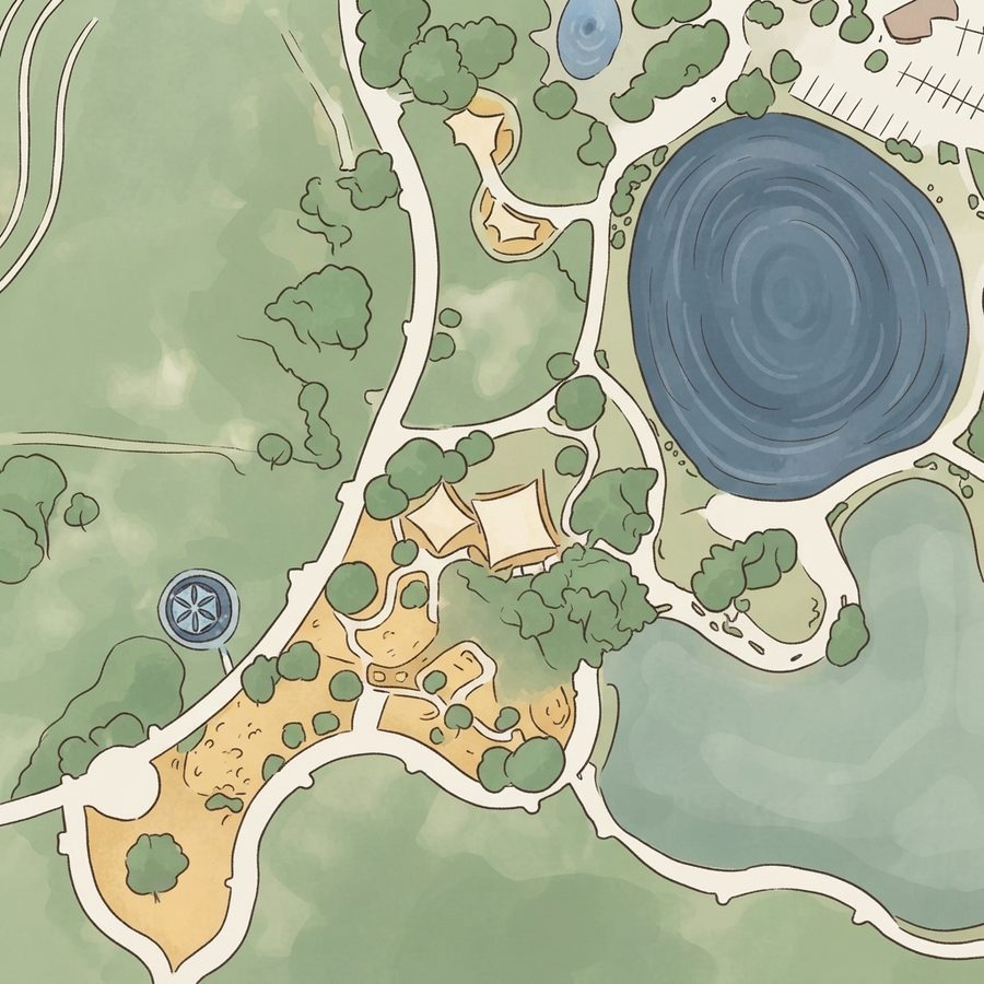 Illustrated map of Playground