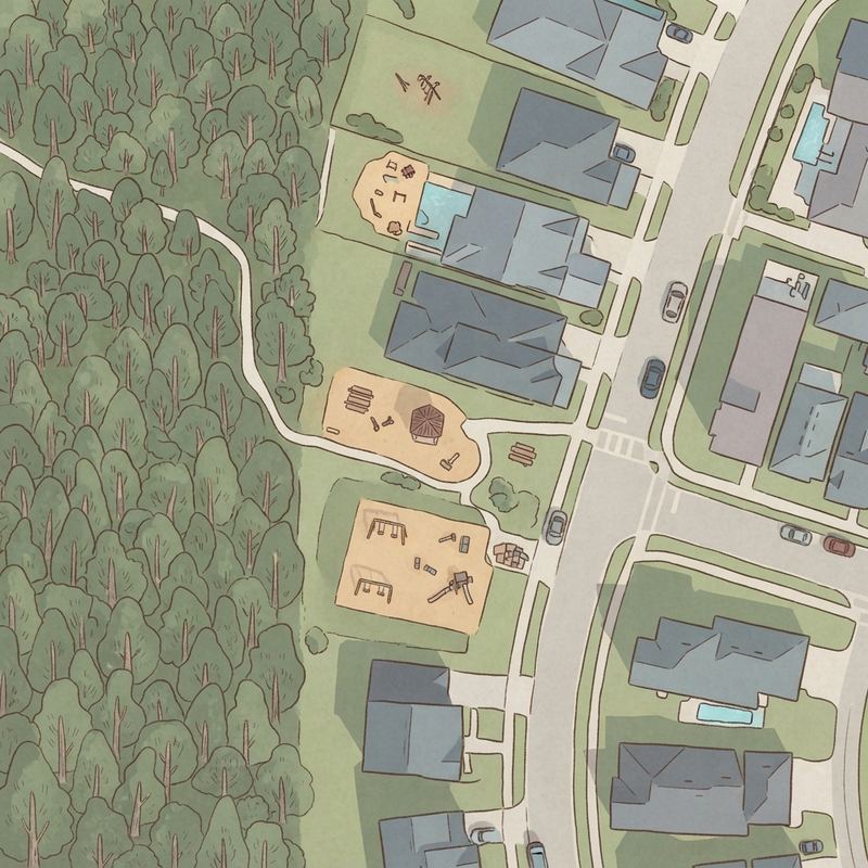Illustrated map of Playground