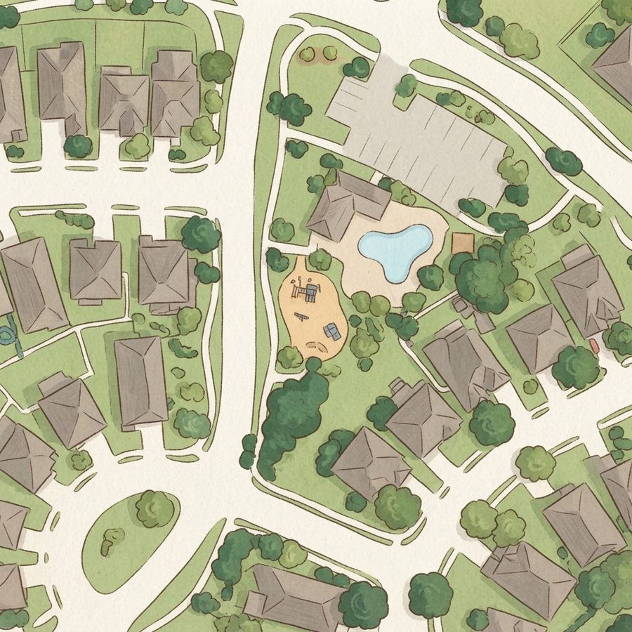 Illustrated map of Playground/park