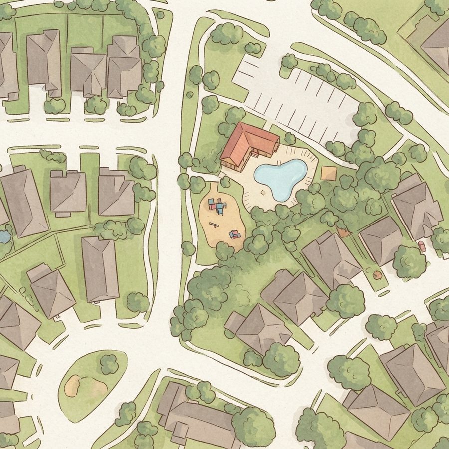 Illustrated map of Playground/Park