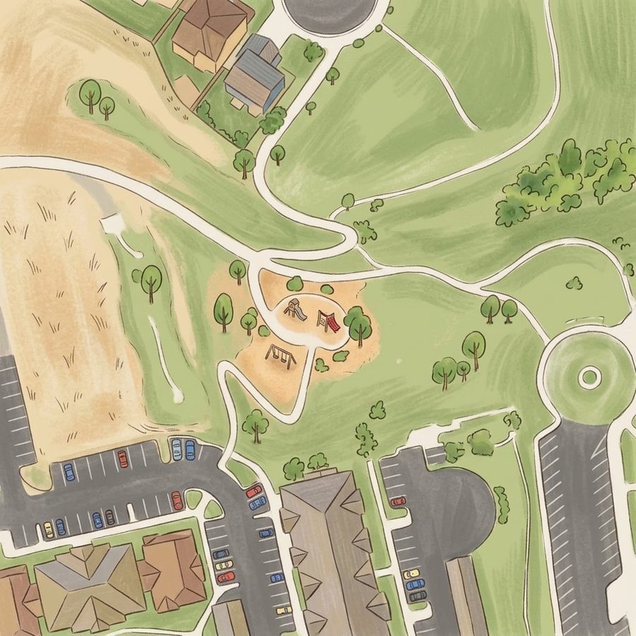 Illustrated map of Playground