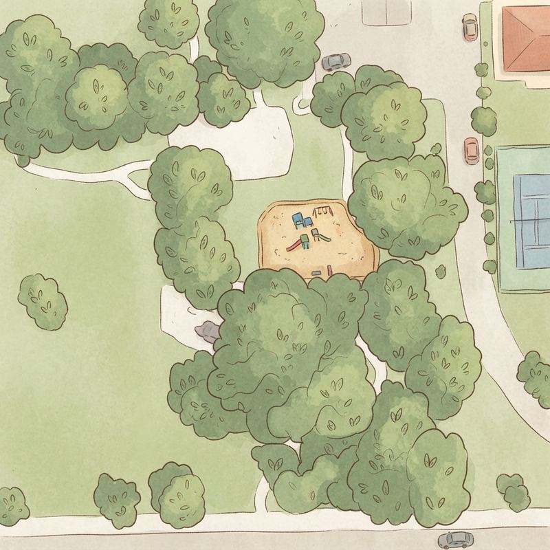 Illustrated map of Playground