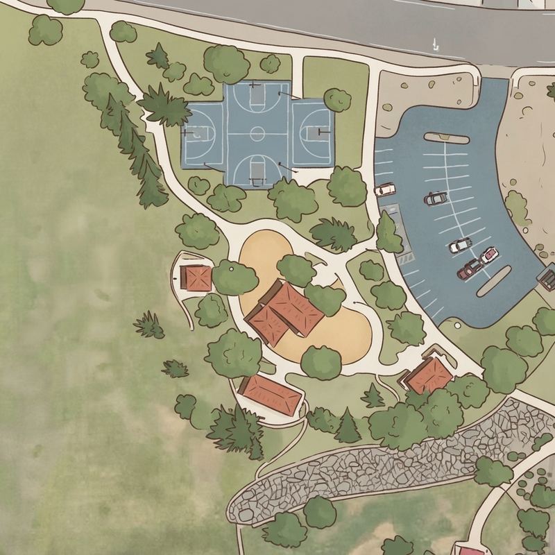 Illustrated map of Playground