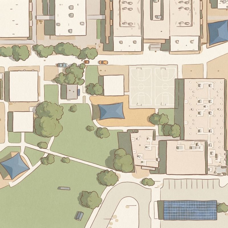 Illustrated map of Playground
