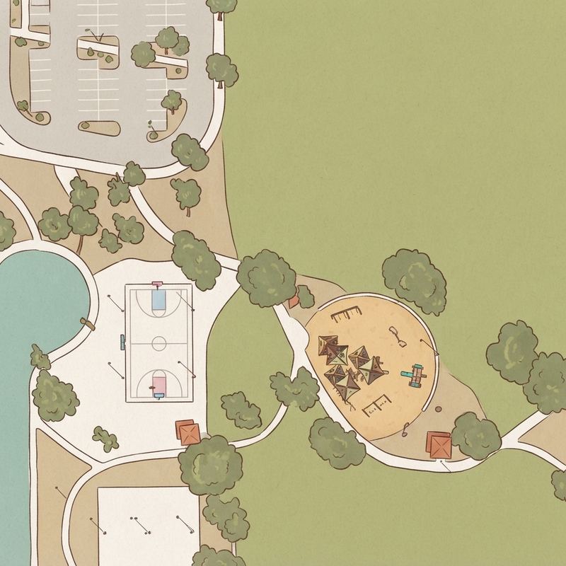 Illustrated map of Playground
