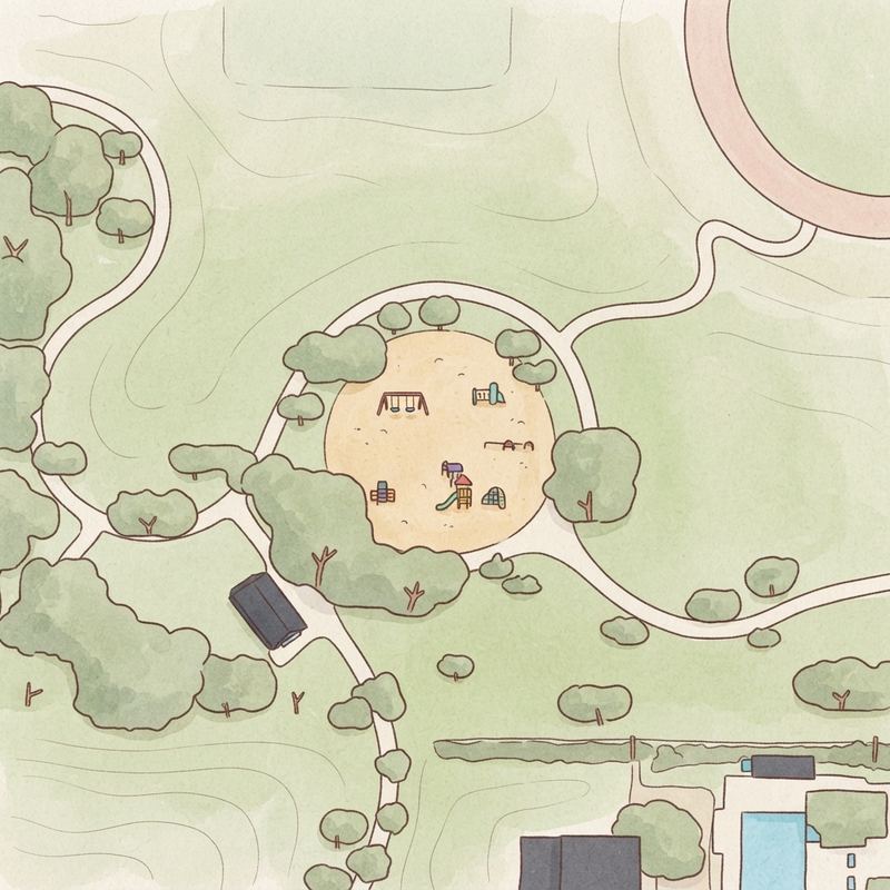 Illustrated map of Playground