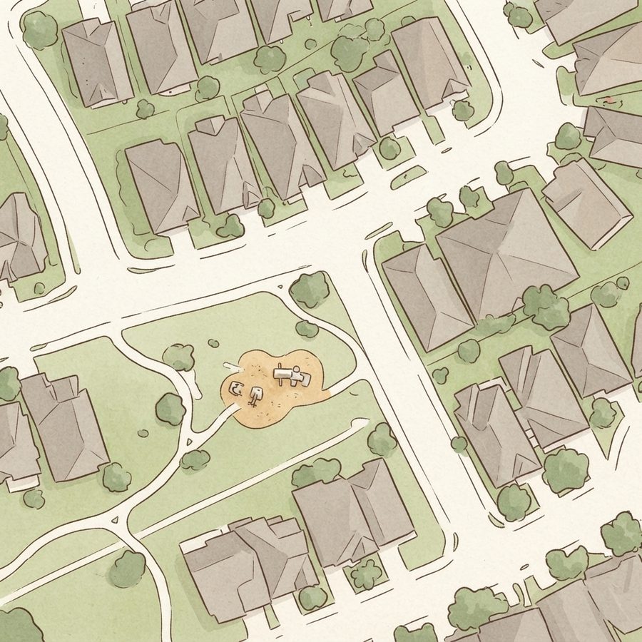 Illustrated map of Playground
