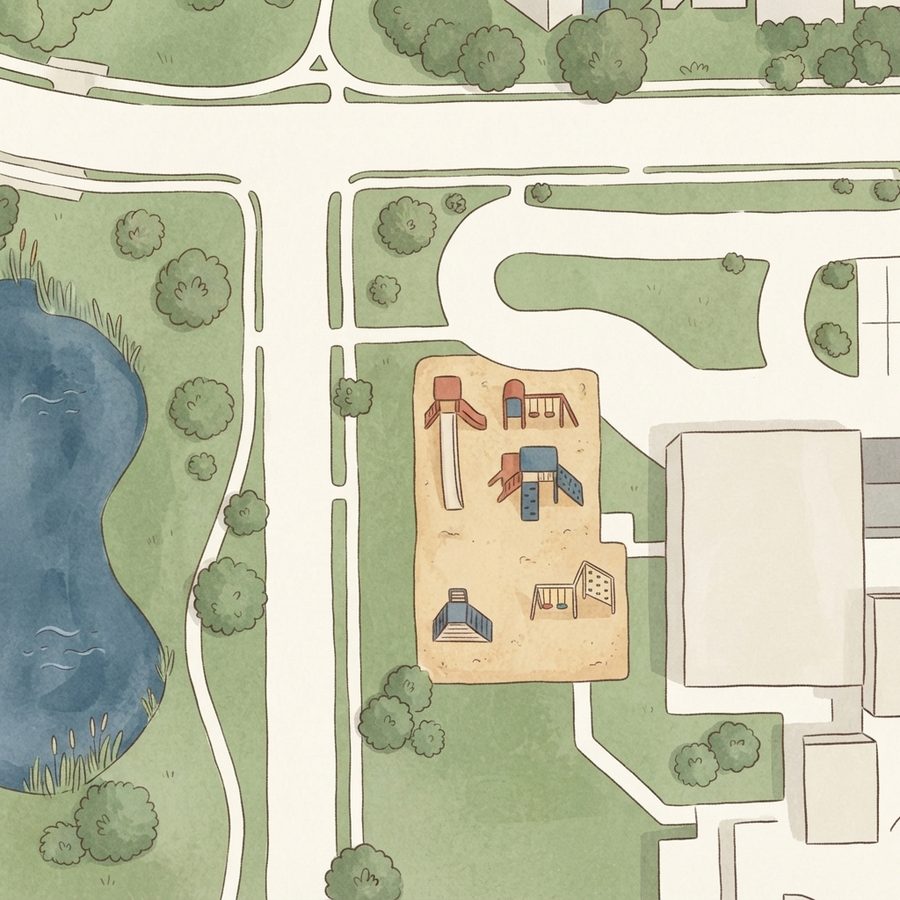 Illustrated map of Playground