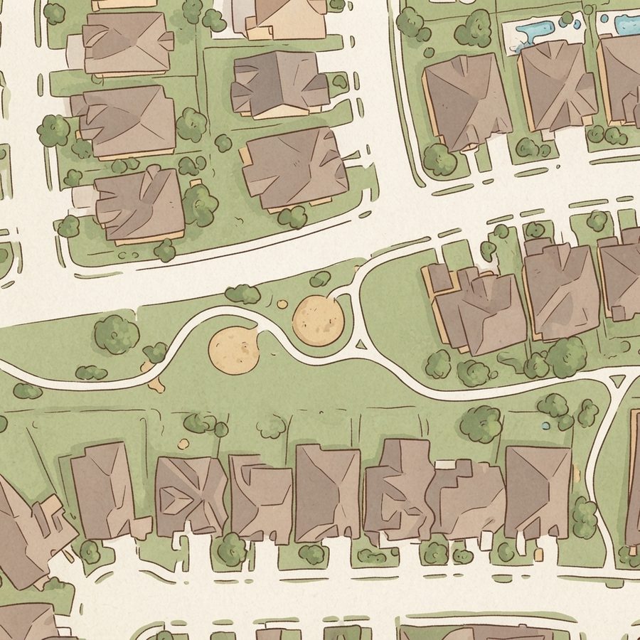 Illustrated map of Playground