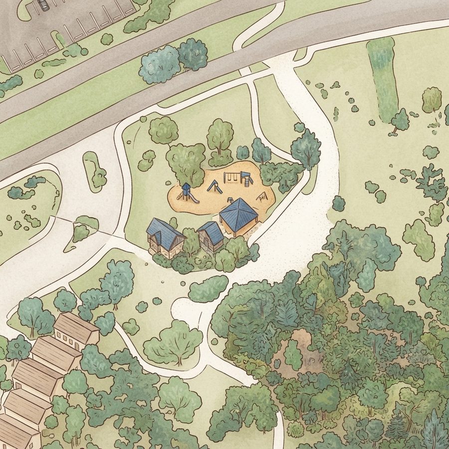 Illustrated map of Playground