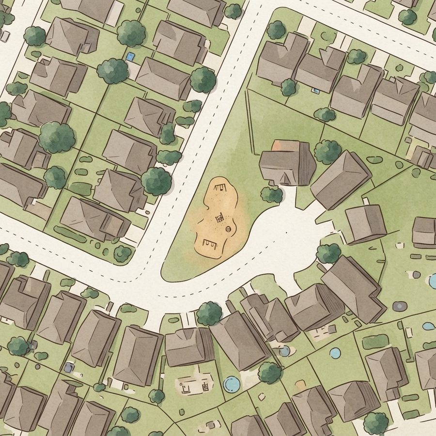Illustrated map of Playground