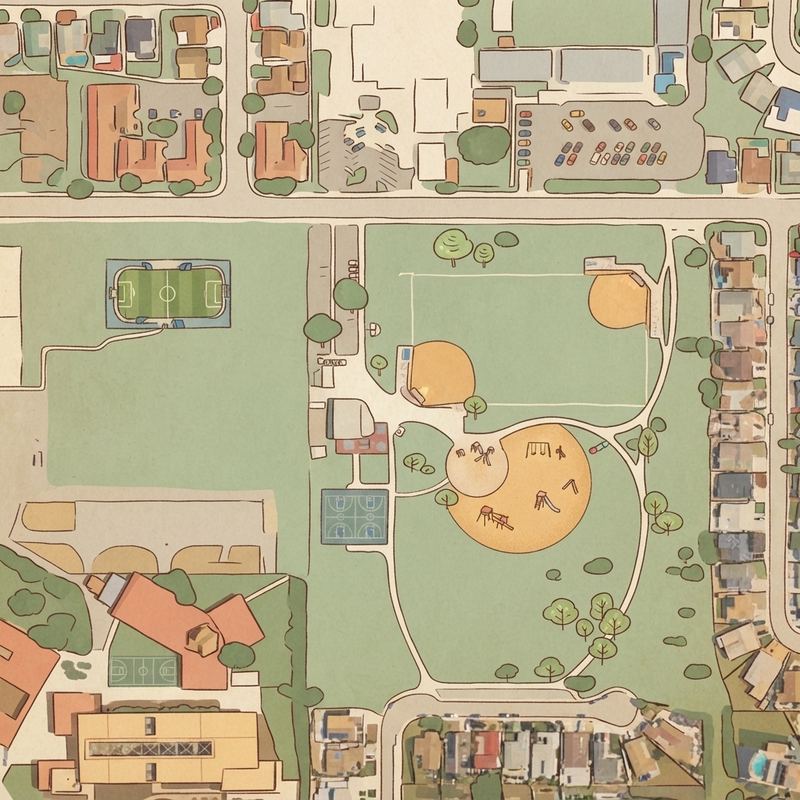 Illustrated map of Playground